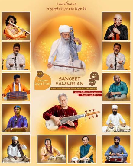11th Satguru Jagjit Singh Sangeet Sammelan, November 2023